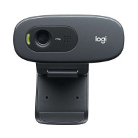 Logitech C270 Webcam HD 720p - 3Mpx - USB 2.0 - Microfono Integrado - Angulo de Vision 60º - Enfoque Fijo - Cable de 1.50 - Color Negro