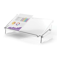 Fellowes Clarity Soporte y Atril de Documentos - Espacio Interior para Complementos - Formatos de Papel A4