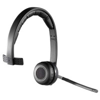 Logitech H820E Auriculares Inalambricos Mono con Microfono - Autonomia hasta 10h - Diadema Ajustable - Controles en Auricular - Color Negro