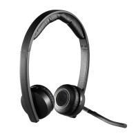 Logitech H820E Auriculares Inalambricos con Microfono - Autonomia hasta 10h - Diadema Ajustable - Controles en Auricular - Color Negro