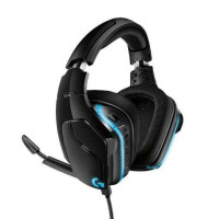 Logitech G635 Auriculares Gaming USB DTS 7.1 LightSync con Microfono - Iluminacion RGB - Microfono Plegable - Diadema Ajustable - Almohadillas Acolchadas - Controles en Auricular - Cable de 2.80m - Color Negro