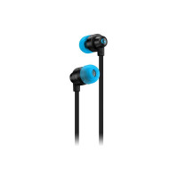 Logitech G333 Auriculares Gaming con Microfono - Adaptador USB-C - Multiplataforma - Altavoces Dinamicos - Jack 3.5mm - Color Negro/Azul