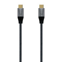 Aisens Cable USB 2.0 Aluminio 5A 100W E-MARK - USB-C/M-USB-C/M - 2.0M - Color Gris