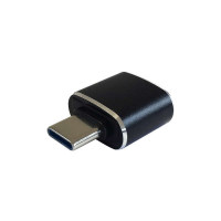 Aisens Mini Adaptador USB 3.1 Gen2 10Gbps 3A - Tipo USB-C/M-A/H - Color Negro