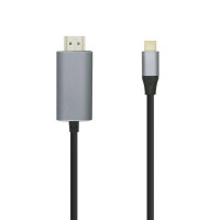 Aisens Cable Conversor USB-C a HDMI 4K@60HZ - USB-C/M-HDMI/M - 1.8M - Color Negro