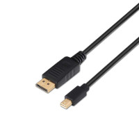 Aisens Cable Mini DP a Displayport V1.2 4K@60Hz - mDP/M-DP/M - 2.0m - 4K - Color Negro