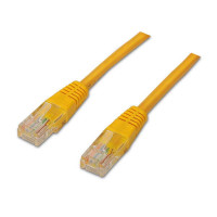 Aisens Cable de Red Latiguillo RJ45 Cat.6 UTP AWG24 - 2.0m - 10/100/1000 Mbit/s - Color Amarillo