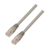 Aisens Cable de Red Latiguillo RJ45 LSZH Cat.6 UTP AWG24 - 3.0m - Libre de Halogenos - 10/100/1000 Mbit/s - Color Gris