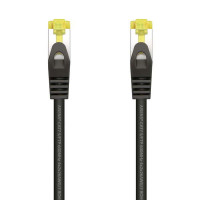 Aisens Cable de Red Latiguillo RJ45 LSZH Cat.7 600 MHz S/FTP PIMF AWG26 - 25cm - Color Negro