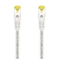 Aisens Cable de Red Latiguillo RJ45 LSZH Cat.7 600 MHz S/FTP PIMF AWG26 - 25cm - Color Blanco