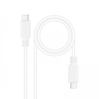 Nanocable Cable USB 2.0 3A - Tipo USB-C/M-USB-C/M - 1.5 m - Color Blanco