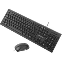 Tacens Pack USB Teclado + Raton Ergonomico 1200dpi 3 Botones - Cable de 1.30m