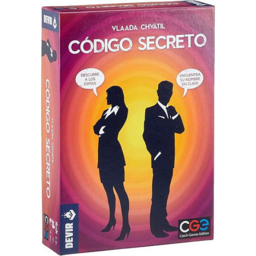 Codigo Secreto Juego de Cartas - Tematica Detectivesca - De 2 a 8 Jugadores - A partir de 8 Años - Duracion 15min. aprox.