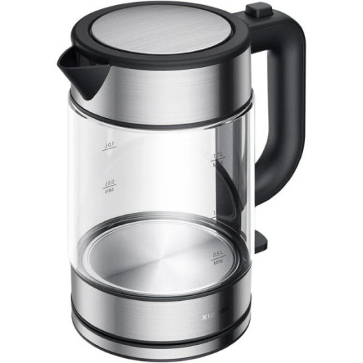 Xiaomi Electric Glass Kettle Hervidor de Agua Electrico 2200W - Capacidad1.7L - Vidrio de Borosilicato - Filtro Extraible - Calentamiento Uniforme del Agua