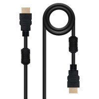 Nanocable Cable HDMI v1.4 con Ferrita Macho a HDMI v1.4 con Ferrita Macho 10m - Alta Velocidad - Color Negro