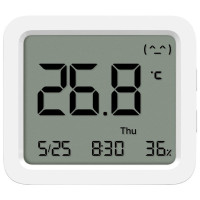 Xiaomi Mi Temperature and Humidity Monitor 3 Monitor de Temperatura y Humedad Bluetooth - Temperatura 0 a 60ºC y Humedad del 0% al 99% RH - Fecha y Hora - Color Blanco