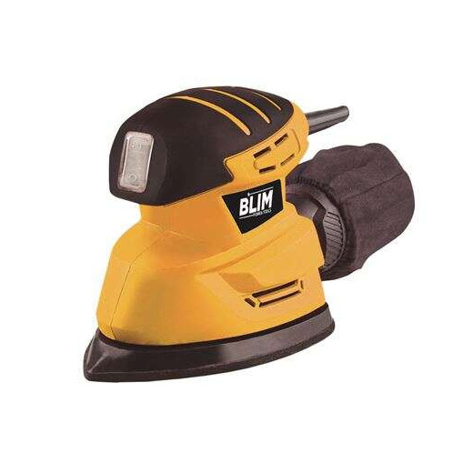 Blim Lijadora Orbital Tipo Mouse 130W - Velocidad Variable 0-15000rpm - Sistema Extraccion Polvo - Incluye Maletin con Accesorios