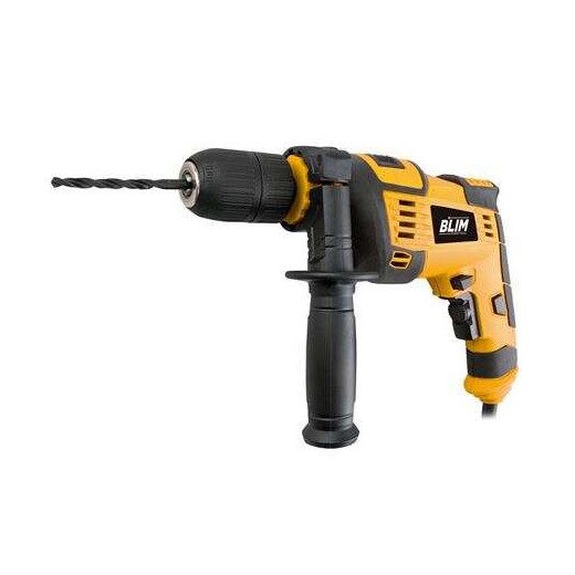 Blim Taladro Percutor 810W - Velocidad Regulable 0-3000rpm - Portabrocas de 13mm sin Llave - Boton de Bloqueo - Incluye Maletin con Accesorios