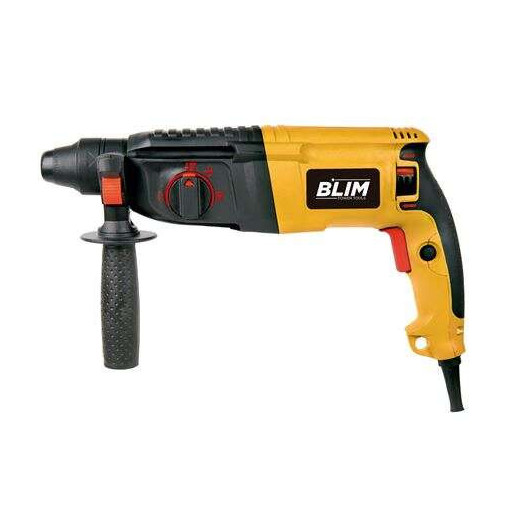 Blim Taladro SDS 800W 3 Julios - Funcion Martillo Percutor - Velocidad Regulable 0-1100rpm - Portabrocas Cambio Rapido SDS - Boton de Bloqueo - Incluye Maletin con Accesorios