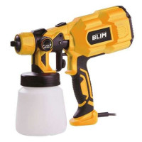 Blim Pistola para Pintar Electrica - Potencia 550W - Deposito 800ml - Regulacion de Caudal - Boquilla de 1.8mm - Color Amarillo