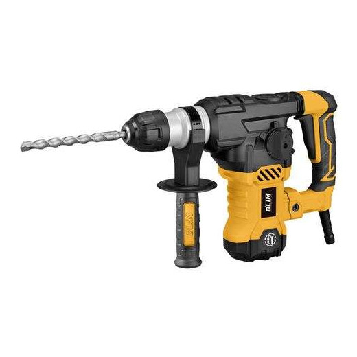 Blim Martillo SDS-Plus 1500W 800rpm - 4 Funciones - Potencia de Impacto 6J - 4.000 Impactos por Minuto - Incluye Brocas y Cinceles