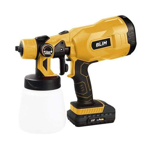 Blim Pistola para Pintar a Bateria 120W 20V 2Ah - Deposito 800ml - Boquilla de 1