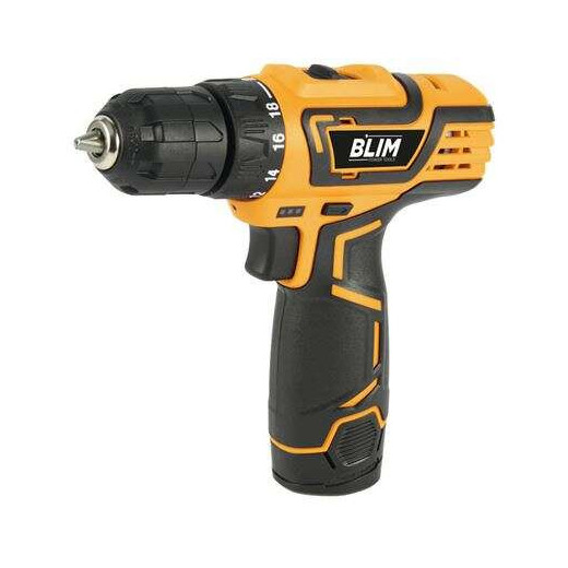 Blim Taladro a Bateria 12V 1.5Ah - 28Nm Par Maximo - 2 Velocidades 0-400/0-1500rpm - Color Amarillo