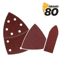 Blim Pack de 9 Lijas con Velcro para Lijadora BL0137 - Grano 80 - 3 Formatos