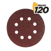 Blim Pack de 10 Lijas con Velcro para Lijadora BL0136 - 125mm - Grano 120 - Formato Circular