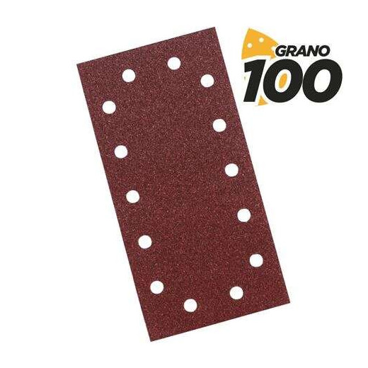 Blim Pack de 10 Lijas para Lijadora BL0123 - Grano 100 - Formato Rectangular