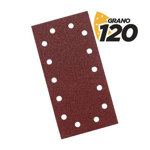 Blim Pack de 10 Lijas para Lijadora BL0123 - Grano 120 - Formato Rectangular