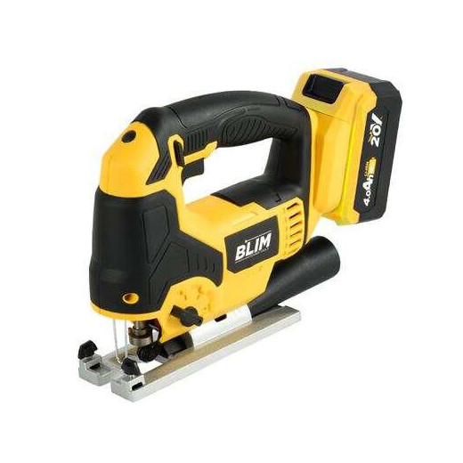 Blim Sierra de Calar a Bateria 20V 4.0AH -  Velocidad sin Carga 0-2400rpm - Base de Aluminio - Empuñadura Ergonomica - Laser/LED Incorporado