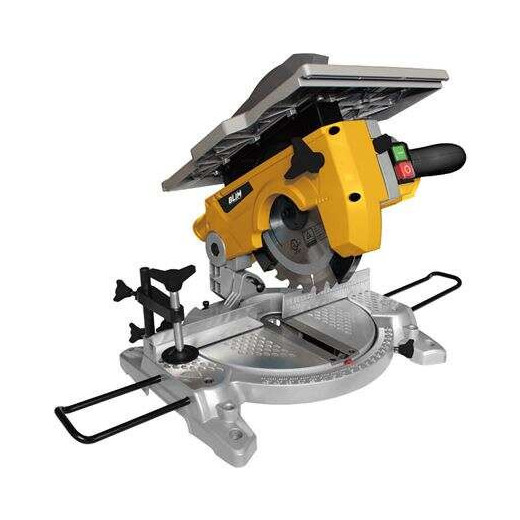 Blim Sierra Ingletadora Doble Corte 1200W 210mm - Velocidad +/- 4500rpm - Hoja de 24 Dientes - Varios Accesorios
