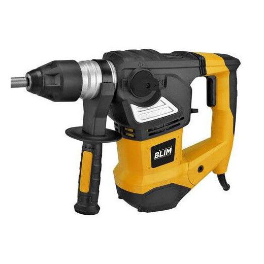 Blim Martillo SDS-Plus 1800W 820rpm - 4 Funciones - Potencia de Impacto 7J - 4.000 Impactos por Minuto - Incluye Brocas y Cinceles