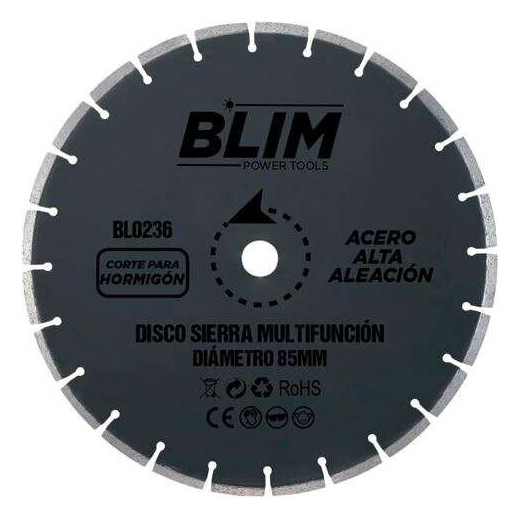 Blim Disco Corte de Hormigon y Marmol para Sierra Multifuncion 85mm