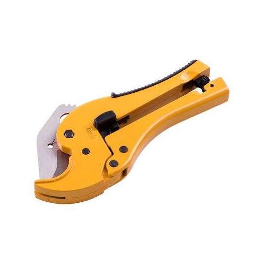 Blim Cortatubos de Tijera - Diseño Ergonomico en Forma de V - Fabricado en Aluminio - Cuchilla de Acero al Carbono - para Tubos Plasticos de Hasta 42 mm de Diametro - Cierre de Seguridad - Color Negro