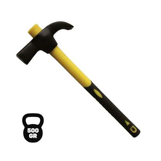 Blim Martillo de Encofrado - Mango Ergonomico de Fibra de Vidrio - Peso 500 Gramos