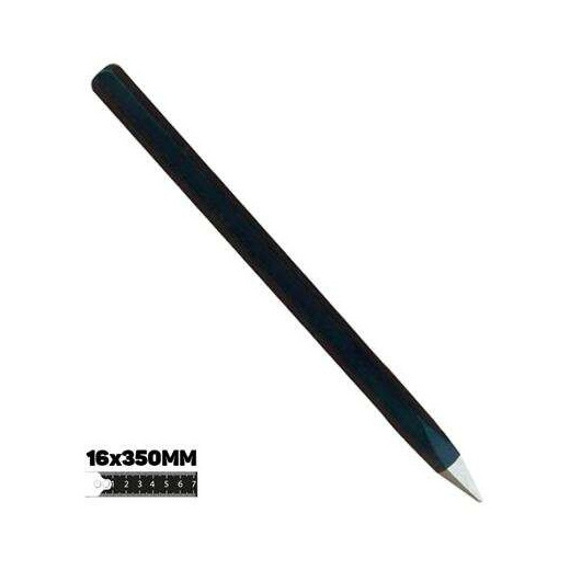 Blim Barra de Acero al Carbono - Medidas: 16 X 350 mm - Alta Resistencia al Impacto - Tratamiento Termico para Mayor Dureza - Color Negro