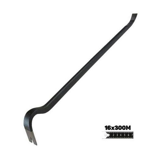 Blim Herramienta de Palanca y Eliminacion de Soporte del Encofrado - Medidas 300X16mm - Cabezas y Uñas Forjadas