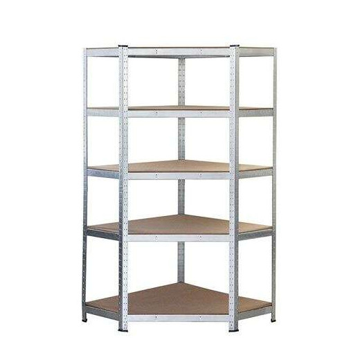 Blim Estanteria Galvanizada - 180x90x40x90cm - 5 Baldas Ajustables - Soporte 175kg por Balda - Espesor Acero 0.62mm - Espesor Estantes de Madera MDF 4mm - Facil Montaje - Color Gris