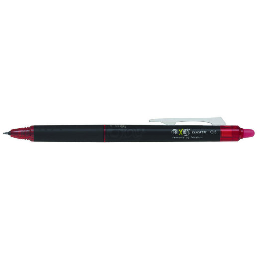 Pilot Frixion Point Clicker 0.5 Boligrafo Retractil de Tinta Termosensible - Borrable - Punta Fina 0.5mm - Trazo 0.25mm - Grip De Agarre - Color Rojo