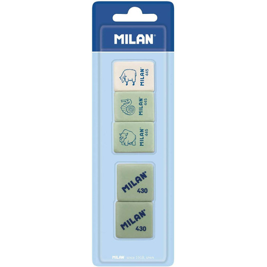 Milan Pack de 5 Gomas de Borrar