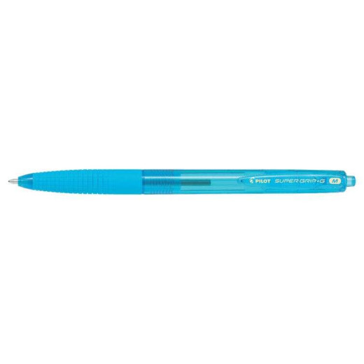 Pilot Boligrafo de Bola Retractil SuperGrip G - Punta Redonda 1.0mm - Trazo 0.4mm - Tinta de Aceite - Grip Ergonomico - Color Turquesa