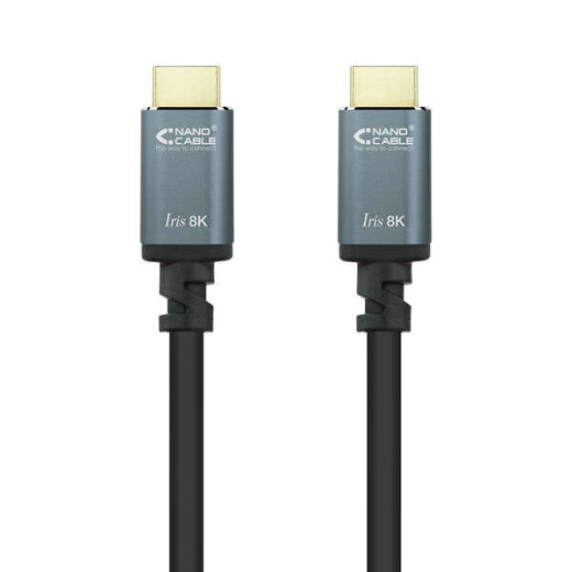 Nanocable Cable HDMI 2.1 Iris 8K A/M-A/M 1.5m - Color Negro