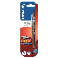 Pilot Frixion Clicker Naruto Shippuden Boligrafo de Gel Retractil Borrable - Punta de Bola 0.7mm - Trazo 0.4mm - Grip de Agarre - Color Negro