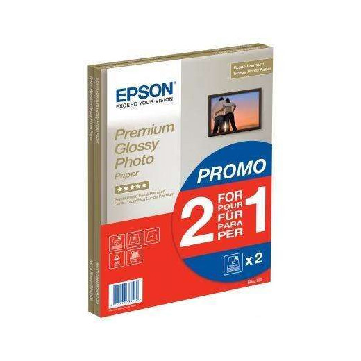 Epson C13S042169 Papel Fotografico A4 255gr - Acabado Brillante - 30 Hojas - para Impresoras de Tinta