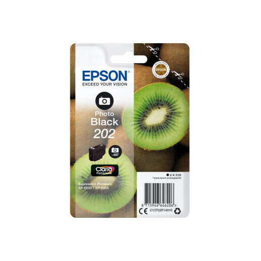 Epson 202 Negro Photo Cartucho de Tinta Original - C13T02F14010