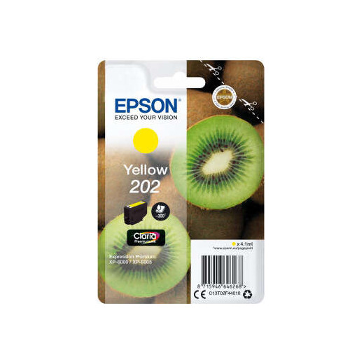 Epson 202 Amarillo Cartucho de Tinta Original - C13T02F44010