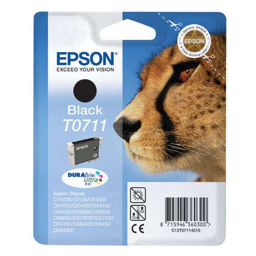 Epson T0711 Negro Cartucho de Tinta Original - C13T07114012