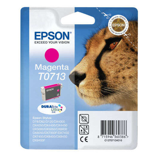 Epson T0713 Magenta Cartucho de Tinta Original - C13T07134012